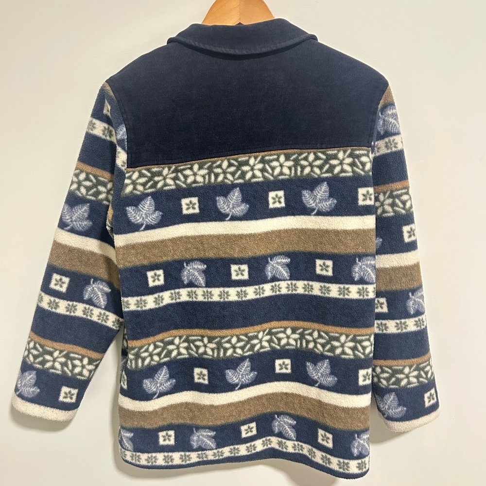 Proportion Petite Fleece Jacket With Button Up Closure - Picture 5 of 6